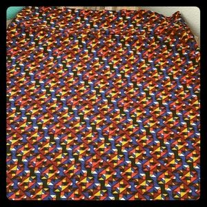 LuLaRoe Cassie Geometric Patterned Pencil Skirt Size XL
